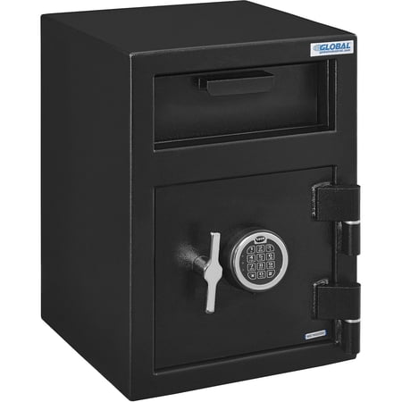 Global Industrial B-Rate Depository Safe Front Loading 1 Door Digital Lock 14Wx1