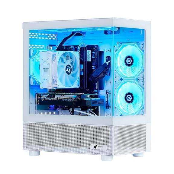 Ningmei Gaming PC AMD Ryzen 7 9700X NVIDIA RTX 5060 32GB RAM 1TB SSD Wifi PC Gaming White