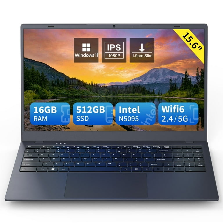 Free Shipping! Ningmei 15.6 Inch Windows Laptop Intel N5095 16GB