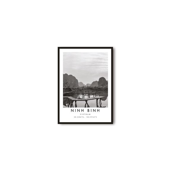 Ninh Binh Vietnam Wall Art Print With Limestone Landscape Nature Photography Decor Unframed Paper Print