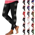 thumbnail image 1 of Ninixx Womens Christmas Funny Printed Leggings High Waisted Stretch Full Length Yoga Pants Holiday Casual Workout Pants, 1 of 9