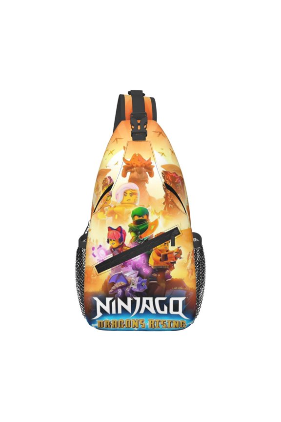 Ninj-,Ag0 Sling Backpack Cartoon Crossbody Bag Travel Hiking Backpack Crossbody Chest Bag Men Women Shoulder Bag