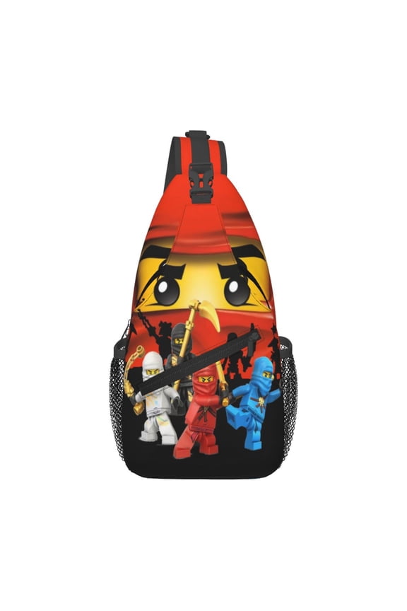 Ninj-,Ag0 Sling Backpack Cartoon Crossbody Bag Travel Hiking Backpack Crossbody Chest Bag Men Women Shoulder Bag