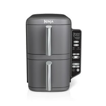 Ninja 10 qt 2-Basket Air Fryer, Black - Automatic Shutoff