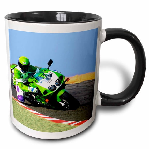 3drose, Ninja, 11oz Two-tone Black Mug