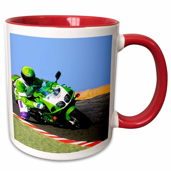 3drose, Ninja, 11oz Two-tone Red Mug