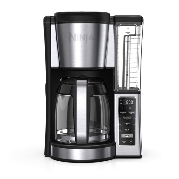 Ninja 12-Cup Programmable Coffee Brewer, 12-cup Glass Carafe, 60-oz removable water reservoir
