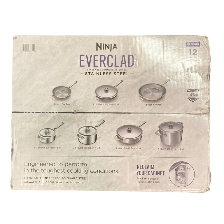 Ninja EverClad 12-Piece Set Premium Tri-Ply Commercial-Grade