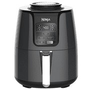Ninja 4 Qt Air Fryer, Nonstick Basket with Crisper Plate, 1550 Watts, Black