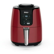Ninja Air Fryer 4-Qt, 3-in-1, Air Fry Reheat Dehydrate, Nonstick, Dishwasher Safe, Compact, AF100WMRD Red