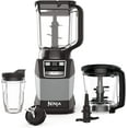 thumbnail image 1 of Ninja AMZ493BRN Compact Kitchen System with Auto-iQ, Blender Food Processor Combo, Blend, Chop, Mix Doughs, 1200 Watts, Dishwasher safe 18 oz. Cup, black/grey, 1 of 4