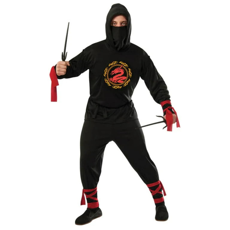 Ninja Adult Costume Hooded Shirt Ninja Adult Costume Hooded Shirt