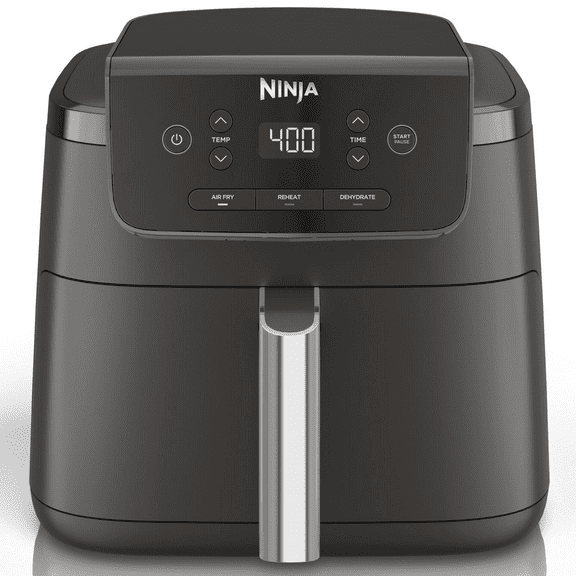 Ninja Pro 3-in-1 Air Fryer, XL 5-Qt Basket, 3 Functions, Air Crisp Technology, Non-Stick, Crisper Plate, AF140 Black