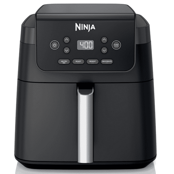 Ninja 4-in-1 Pro XL 6.5 Qt Air Fryer w/ Air Crisp Technology, Nonstick Basket & Crisper Plate, AF180 Black