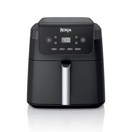 Ninja Air Fryer Pro XL 6.5-Qt, 4-in-1, Air Crisp Technology, Nonstick Crisper Plate, AF180 Black