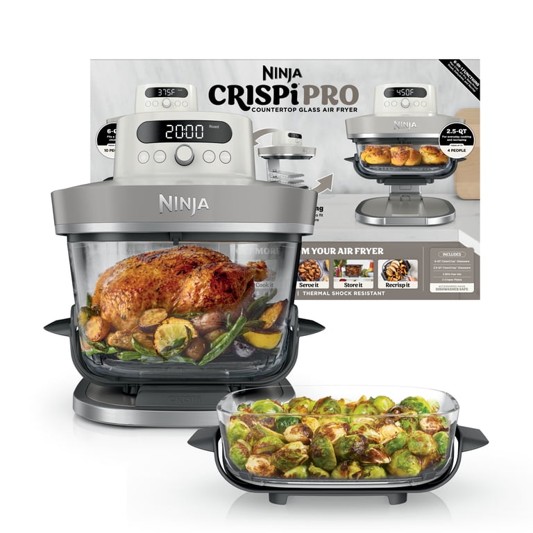 その他 Ninja Crispi Ninja Crispi Pro Glass Air Fryer 6-Qt & 2.5-Qt, 6-in-1, Air Fry