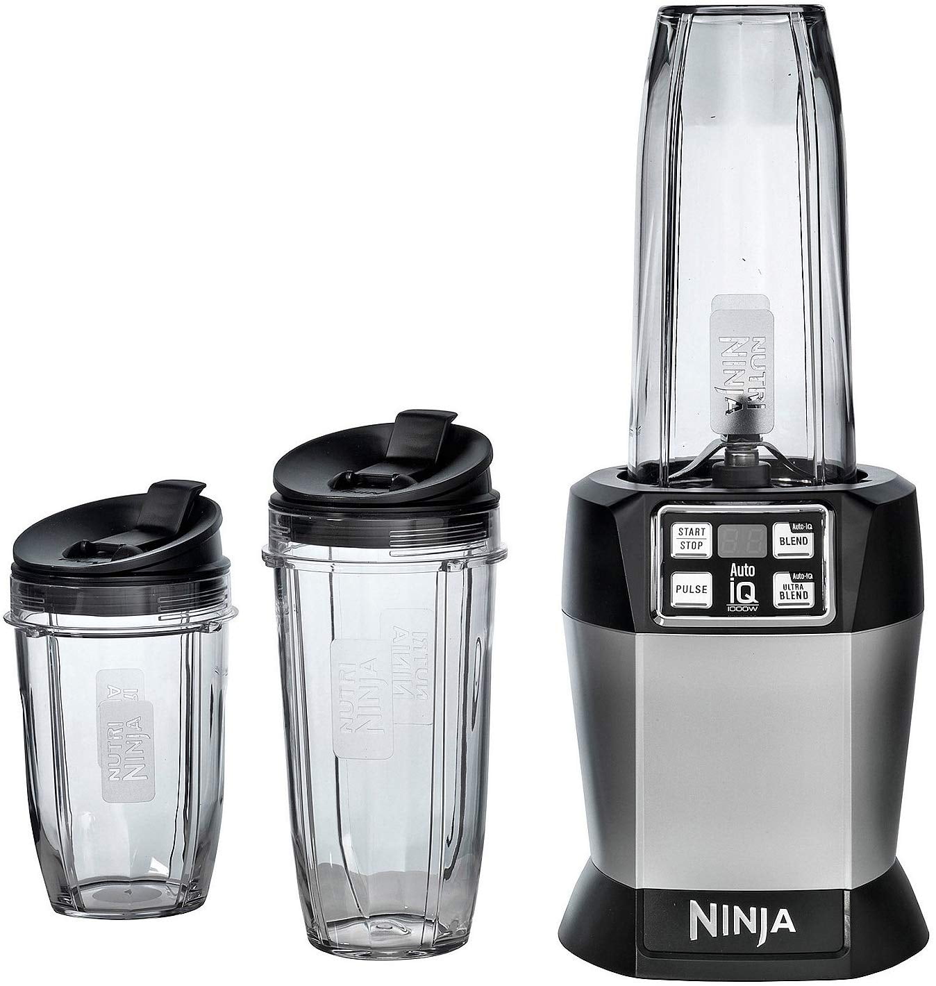  Ninja Nutri Personal Blender with 1000-Watt Auto-iQ Base to  Extract Nutrients for Smoothies, Juices and Shakes and 18, 24, and 32-Ounce  Cups (BL482): Home & Kitchen
