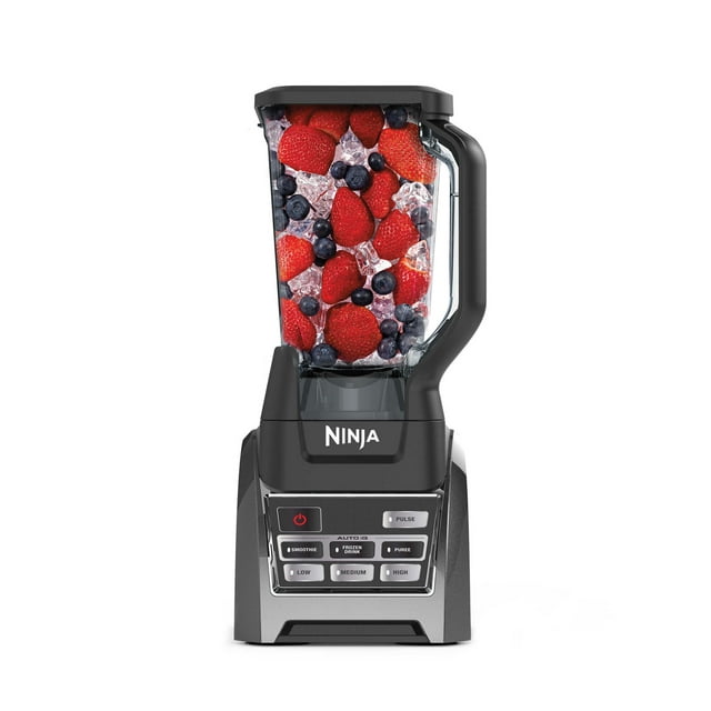 Ninja BL688 Professional Auto iQ Countertop Blender with Total Crushing Technology, Black, 72 Oz