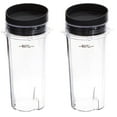 thumbnail image 1 of Ninja BL770 Replacement Part - Single Serve 16 Ounce Mega Kitchen System 1500 Watts (16 Oz Cup & Lid) - 2 PACK, 1 of 3