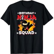 CEASOON Ninja Birthday Party Theme - Birthday Ninja Squad T-Shirt