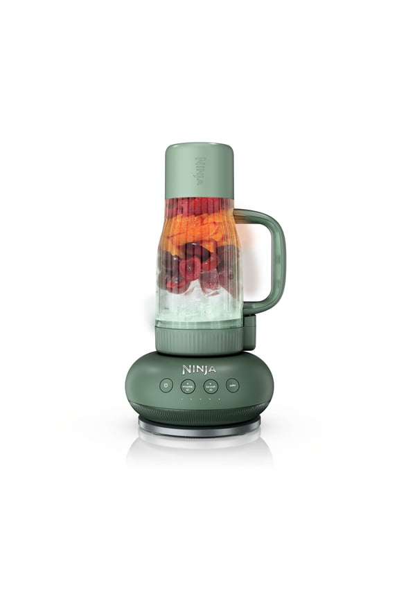 BlendBOSS 24-Oz Personal Blender, for Smoothies & Frozen Drinks, Travel Tumbler with Leak Proof Lid and Chug Spout, Auto-iQ Technology, 1200 Peak Watts, DB300GN1 Sage Moss