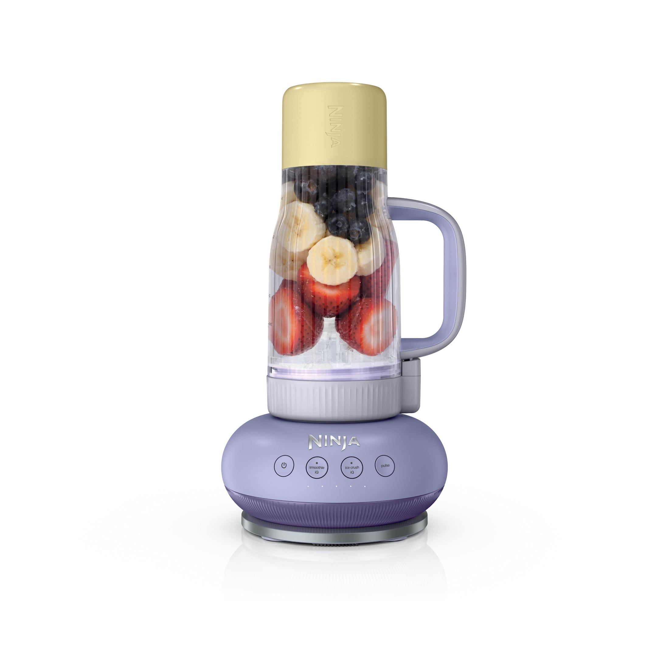 Ninja BlendBOSS 24-Oz Personal Blender, for Smoothies & Frozen Drinks, Travel Tumbler with LeakProof Lid and Chug Spout, Auto-iQ Technology, 1200 Peak Watts, DB300PU Lavender Lemonade