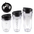thumbnail image 1 of Ninja Blender Pitchers With Sip and Seal Lid, Plastic, Clear, 18 24 32 oz Cups, 1 of 4