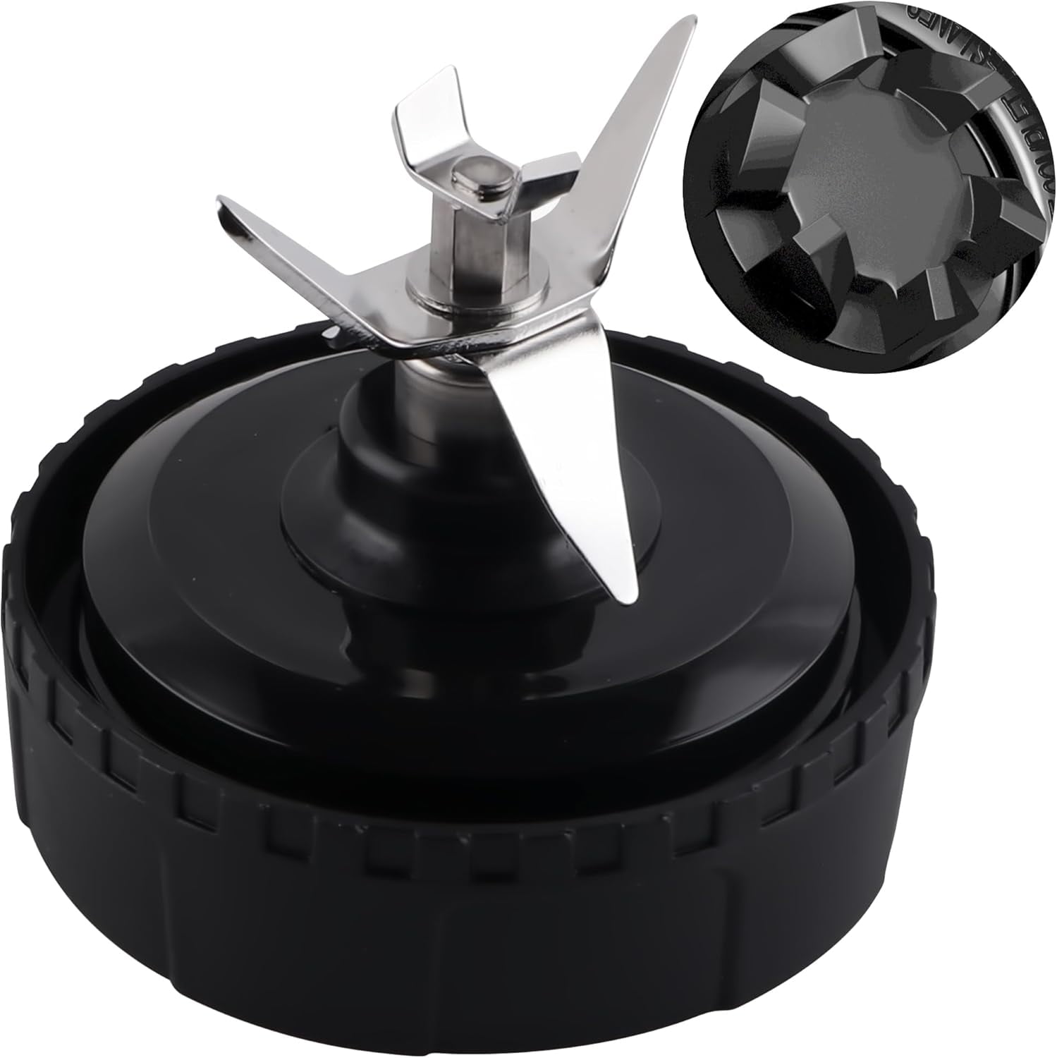 Replacement 6-Blade For Ninja Blenders - Fits 72oz 1100W-1500W Models - BL642, BL700, NJ600 & More - Stainless Steel