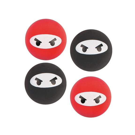 Ninja Bouncing Balls - Party Favors - 12 Pieces