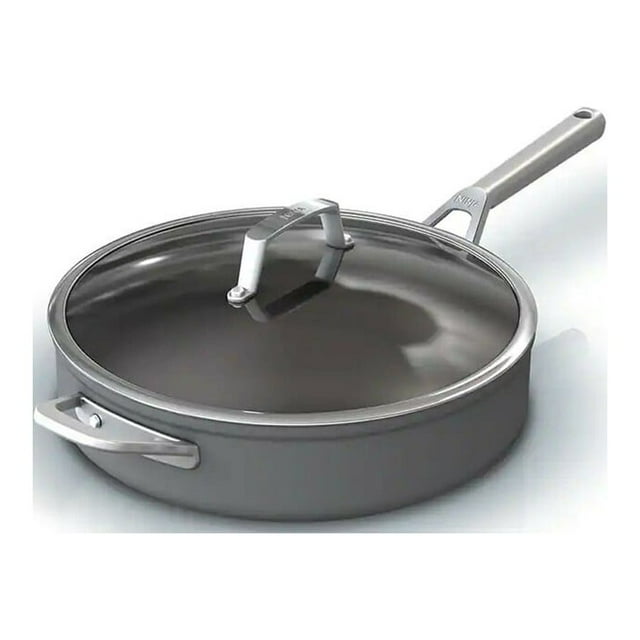 Ninja C30150 Foodi NeverStick premium nonstick 5Qt saut√© pan, hardanodized w/ glass lid