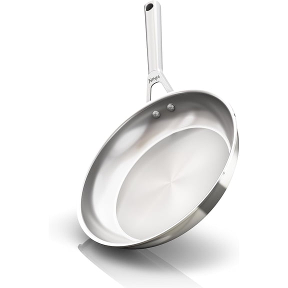 Ninja C90026 EverClad Commercial-Grade Stainless Steel 10.25" Fry Pan (Stainless Steel)- New
