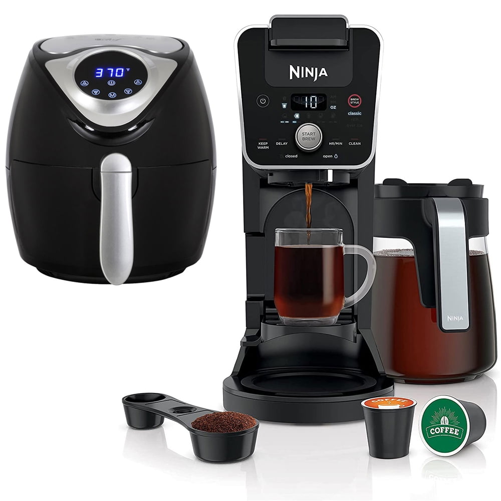 Ninja CFP201 DualBrew 12Cup Drip SingleServe Coffee Maker (Renewed
