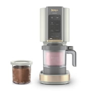 Ninja CREAMi Ice Cream Maker, for Mix-ins, Milkshakes, Sorbet, 5 One-Touch Programs, (2) 16 Oz Pint Containers & Lids, NC350 White