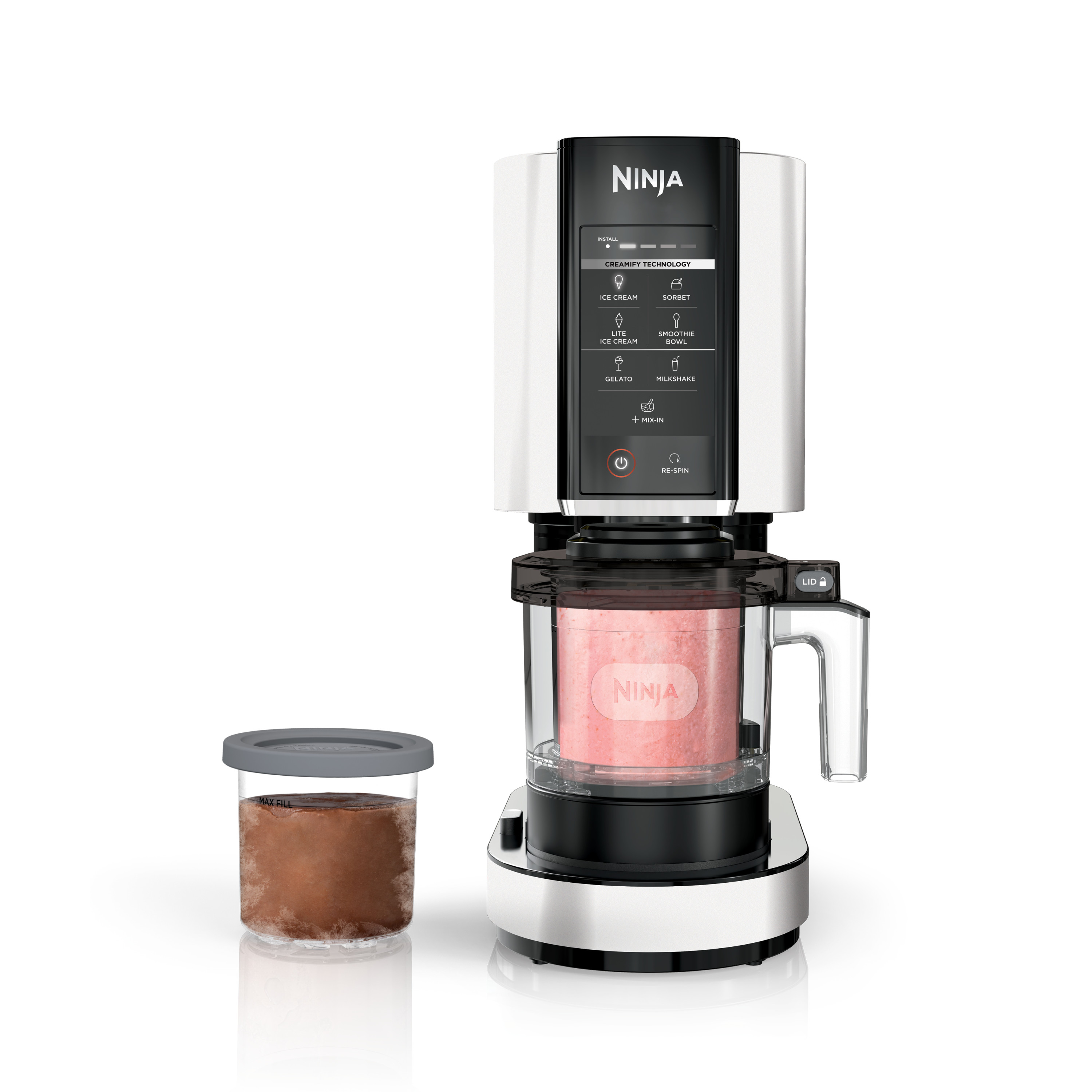 Gelatiera Ninja NC301 CREAMi 7 Programmi One-Touch - Pinte Da 16 Once Argento/Nero