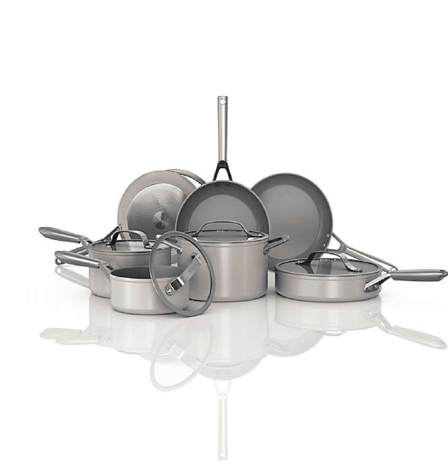Ninja NeverStick Ceramic Pro Cookware Set, 12-Piece, Aluminum