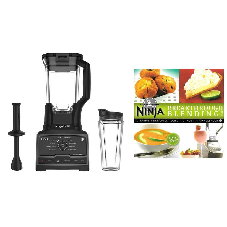 Ninja Chef 1500W High Speed Blender Mixer Processor Duo & Cup with 150  Recipes 