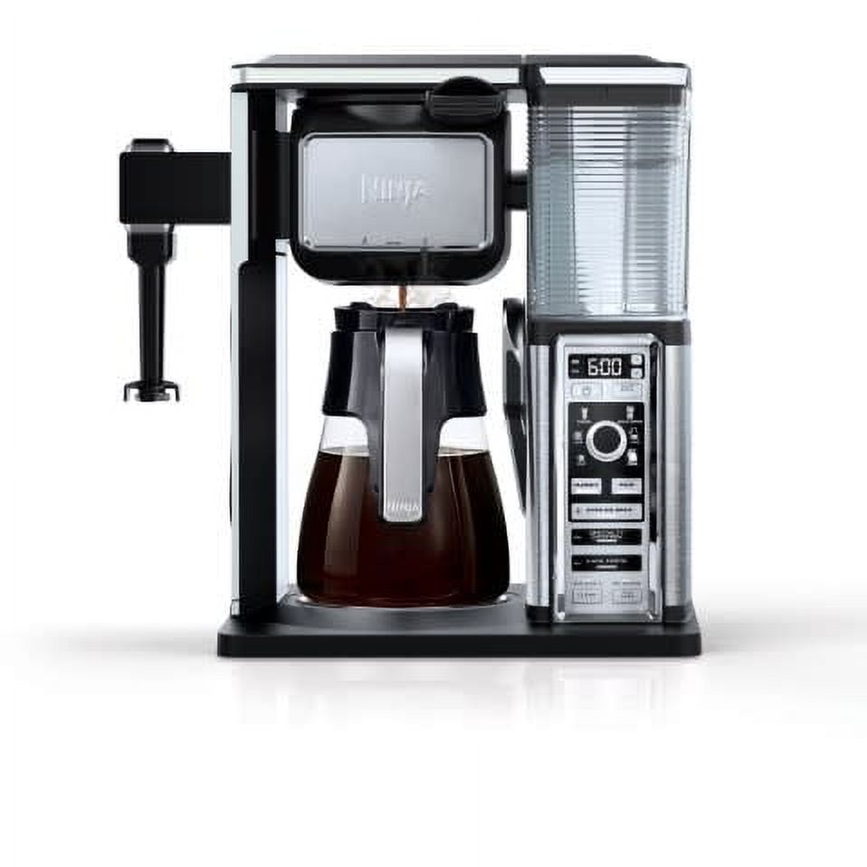  Ninja Coffee Bar Auto-iQ Programmable Coffee Maker with 6 Brew  Sizes, 5 Brew Options, Milk Frother, Removable Water Reservoir, Stainless  Carafe (CF097): Home & Kitchen
