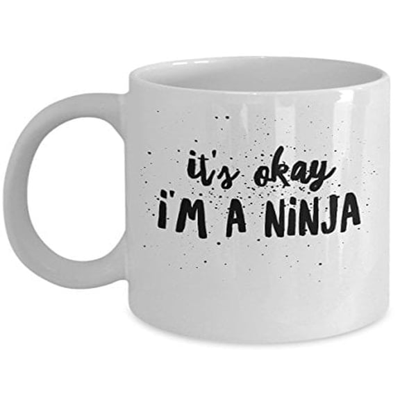 Boy Karate 11 oz Coffee Mug - It's Okay I'm A White Ceramic Gift