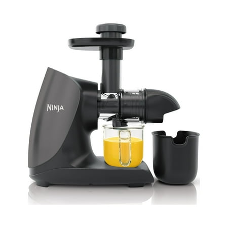 Ninja - Cold Press Juicer Pro - Compact Powerful Slow Juicer with Total Pulp Control and Easy Clean - Graphite