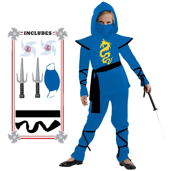 Ninja Costume Kids Ninja Muscle Costumes Girls Ninja Set Accessories Best Children Gift