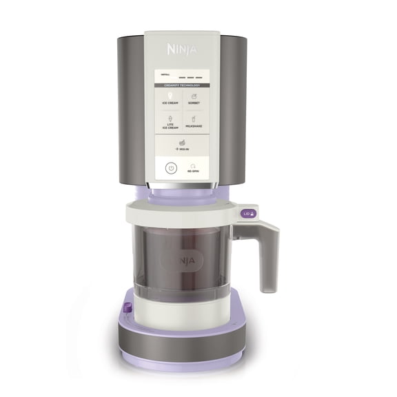 Ninja CREAMi Ice Cream Maker, for Mix-ins, Milkshakes, Sorbet, 5 One-Touch Programs, (2) 16 Oz Pint Containers & Lids, NC300PU Purple