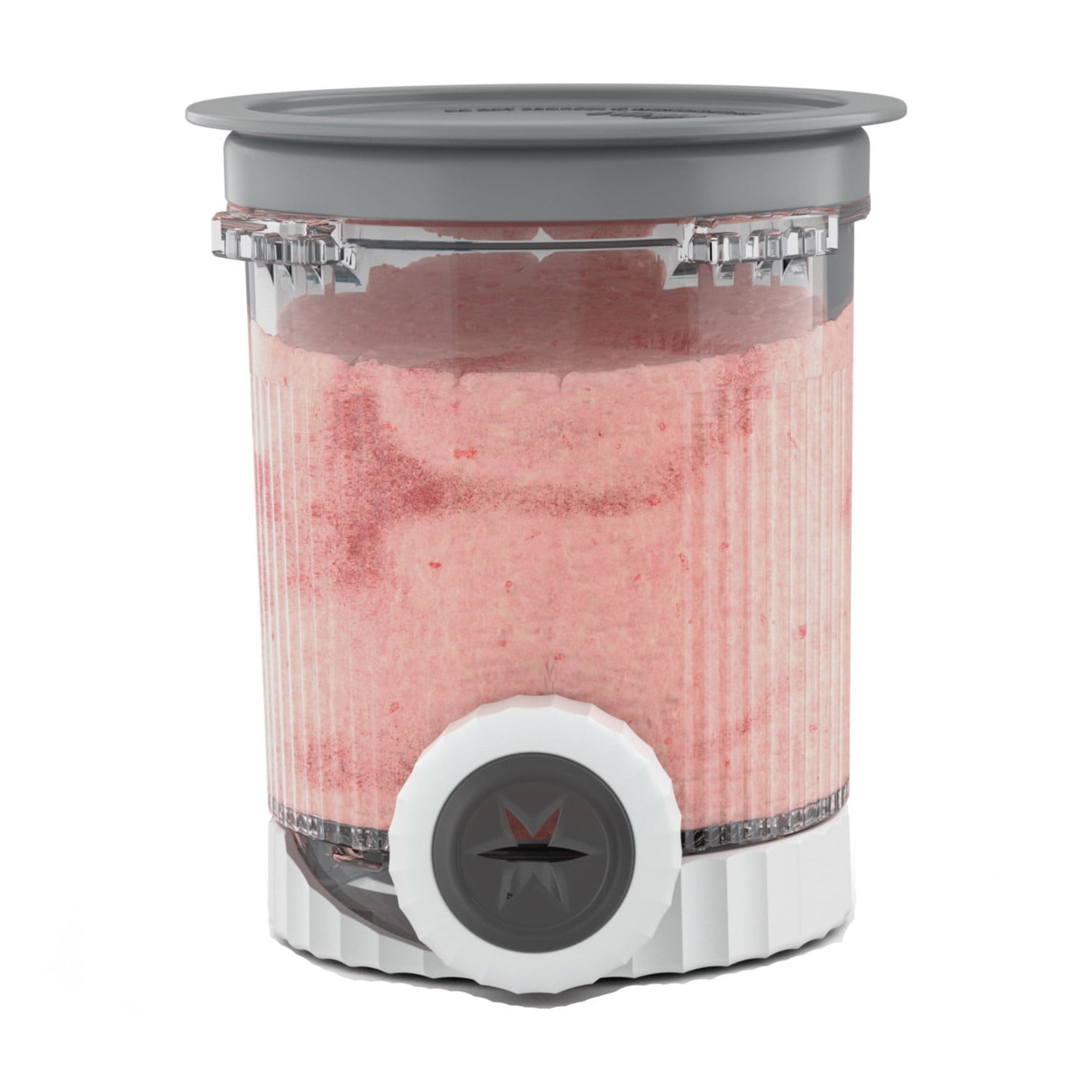 Envase y tapa Ninja CREAMi de 16 oz, compatible con la serie NC700 de Ninja CREAMi Scoop & Swirl, XSK7PNTLD1 gris