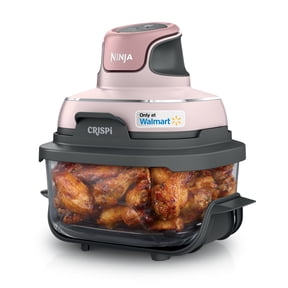Ninja Crispi Glass Air Fryer 4-Qt, 3-in-1, Air Fry Recrisp, Portable, Dishwasher Safe, FN100WMPK Pink