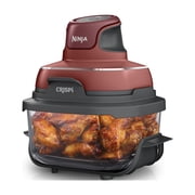 Ninja Crispi Glass Air Fryer 4-Qt, 3-in-1, Air Fry Recrisp, Portable, Dishwasher Safe, FN090RD Red
