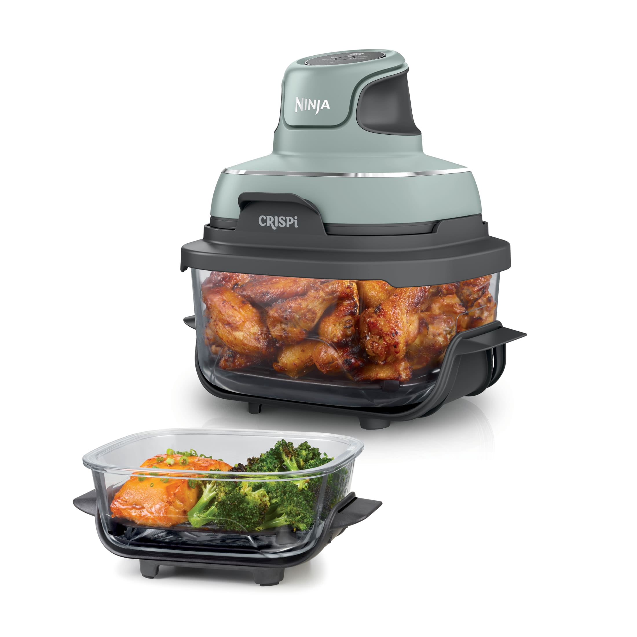 Ninja Crispi Glass Air Fryer 4-Qt, 4-in-1, Portable, Dishwasher