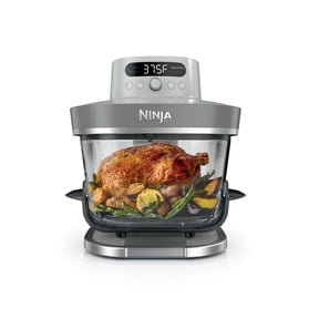 Ninja Crispi Pro Glass Air Fryer 6-Qt, 4-in-1, Air Fry Bake Recrisp Dehydrate, Dishwasher Safe, AS100WH White