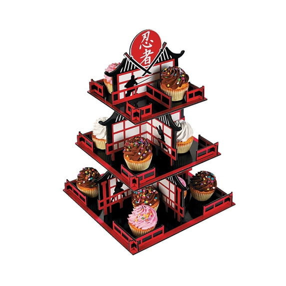Ninja Cupcake Holder - Party Supplies - 1 Piece