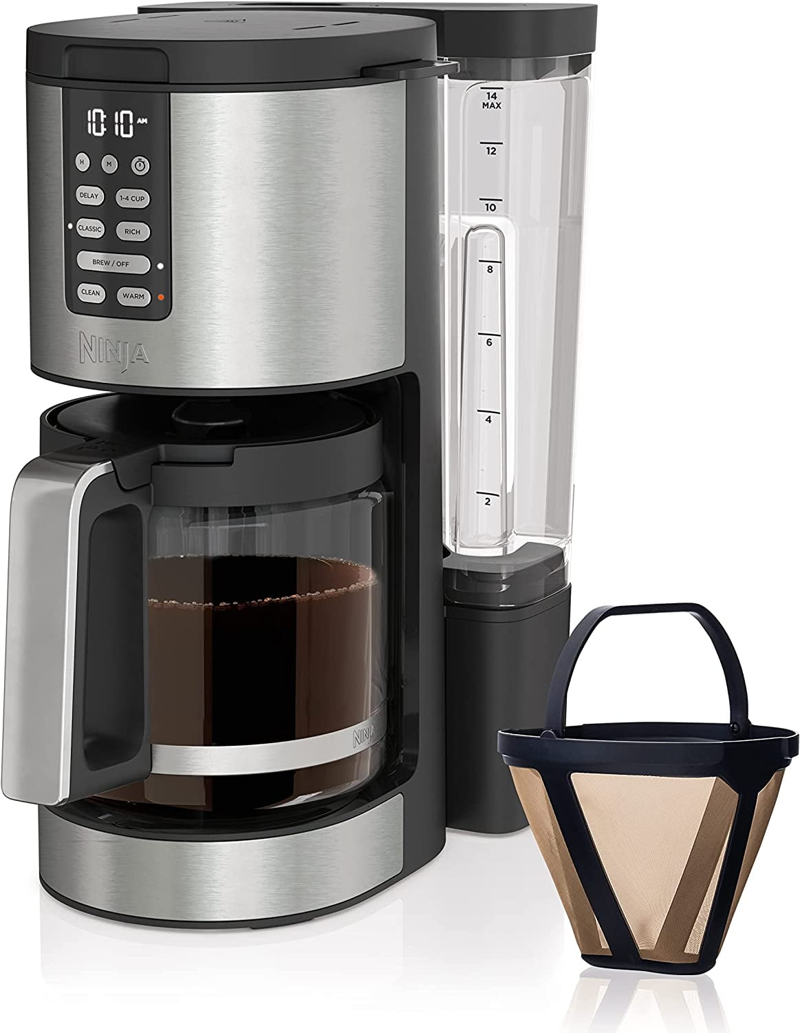 Ninja DCM201 14 Cup , Programmable Coffee Maker XL Pro with Permanent