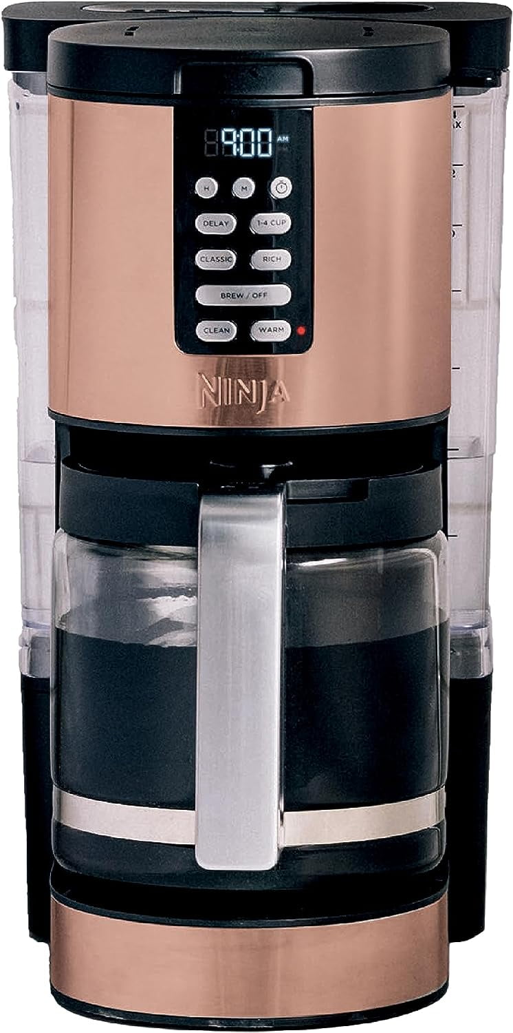 Ninja Programmable XL 14-Cup Coffee Maker PRO, Glass Carafe, Freshness  Timer, with Permanent Filter Black/Stainless Steel DCM201 - Best Buy