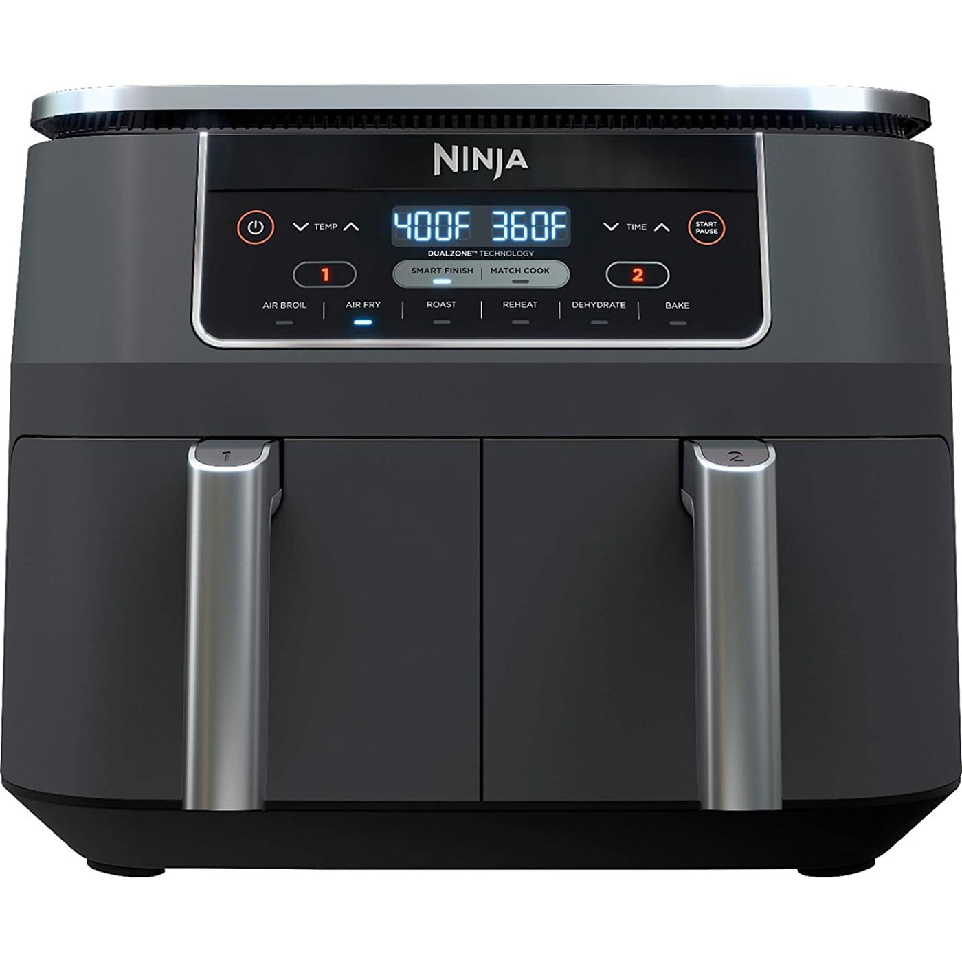 Ninja® Foodi® 4-in-1 8-Quart. 2-Basket Air Fryer with DualZone Technology-  Air Fry, Roast, & More DZ100 